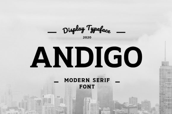 Andigo: A Slab Serif Font for Editorial Design