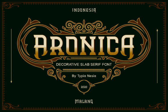 Aronica: A Vintage Slab Serif Font for Branding