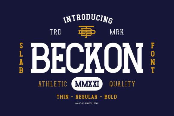 Beckon Font Review for Bold Product Branding