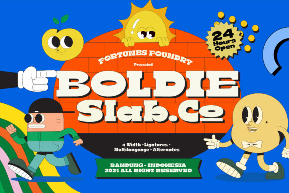 Boldie: A Playful Slab Serif Font for Campaigns