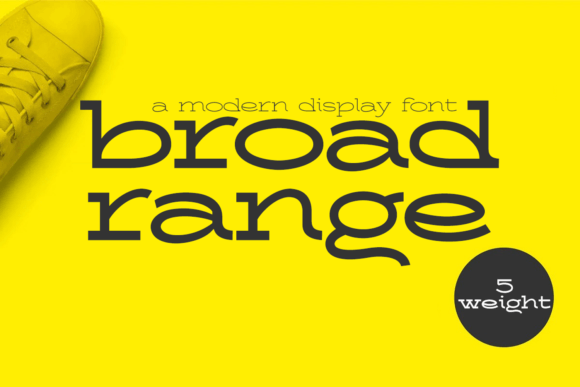Broad Range: The Vintage Slab Serif Font for Crafters