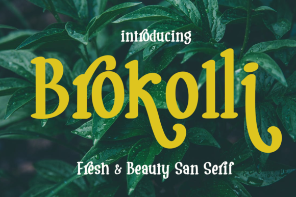 Brokolli: The Vintage Slab Serif Font for Brands