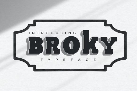 Broky: A Western Slab Serif Typeface for Web Design