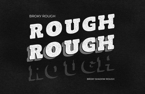 Broky Rough: A Bold Slab Serif Typeface for Editors