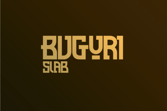 Buguri: A Bold Slab Serif Font for Digital Impact
