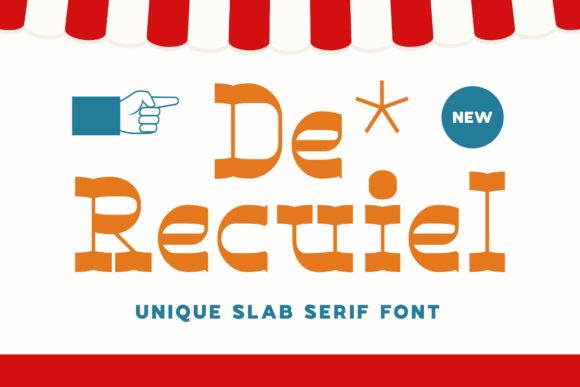 De Recuiel: A Playful Slab Serif Font for Web Design