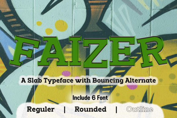 Faizer: A Bold Slab Serif Font for Editorial Impact