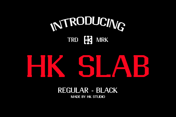 HK Slab: A Bold Slab Serif Typeface for Web Design