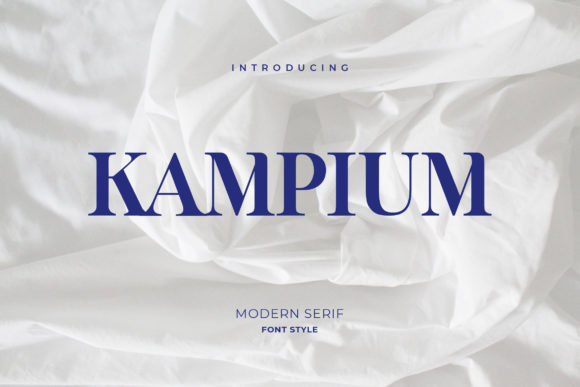 Kampium: A Bold Slab Serif Font for Branding