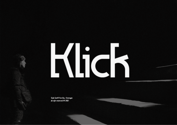 Klick: A Bold Slab Serif Font for Editorial Design