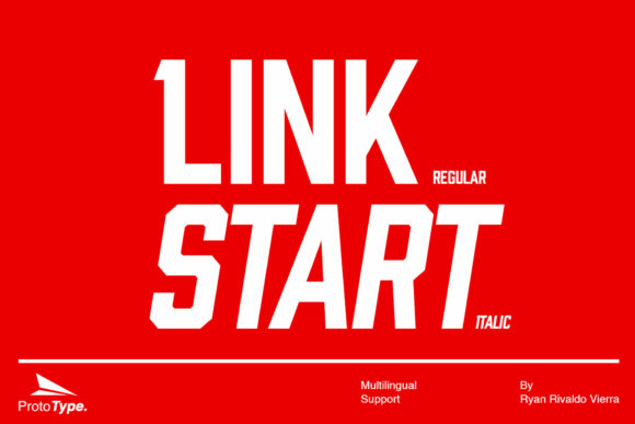 Link Start: A Bold Slab Serif Typeface for Modern Brands