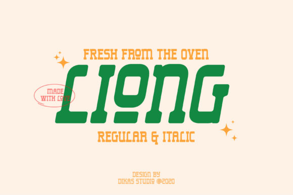 Liong: A Bold Retro Slab Serif Typeface