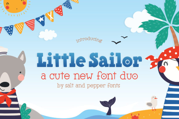 Little Sailor Duo Font for Small Business Branding
