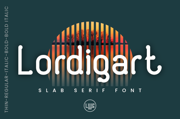 Lordigart: A Modern Slab Serif Typeface for Web Design