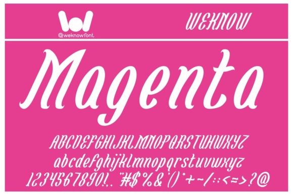 Magenta Flower Slab Serif Font Review