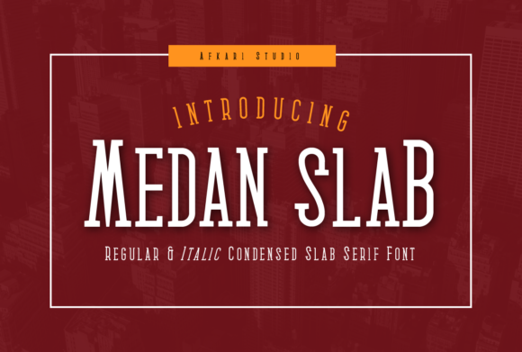 Medan Font: Bold Slab Serif for Campaigns