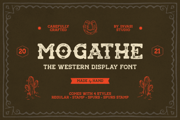 Mogathe: A Western Slab Serif Typeface for Editorial Design