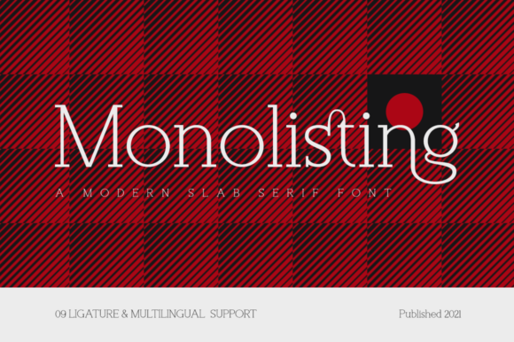 Monolisting: A Clean Slab Serif Typeface for Modern Brands