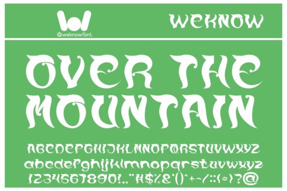 Over the Mountain: A Slab Serif Font for Bold Branding
