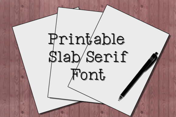 Printable Font: Clear Slab Serif for Campaigns