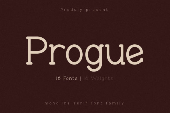 Progue Typeface for Editorial Design