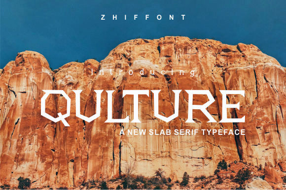 Qulture Font: Bold Slab Serif for Strong Branding