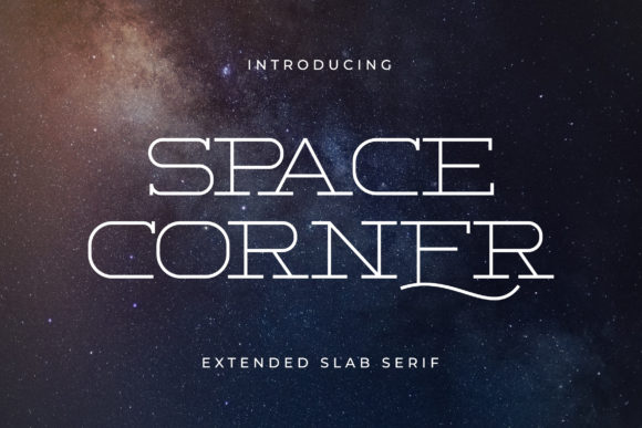 Space Corner Font for Modern Maker Branding